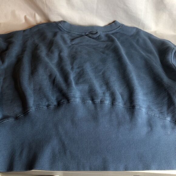 Joy Lab Cropped Sweatshirt Blue Medium - Picture 5 of 8